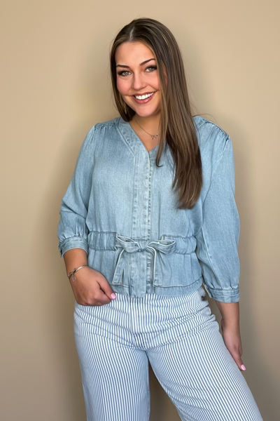 Hepburn Denim Top