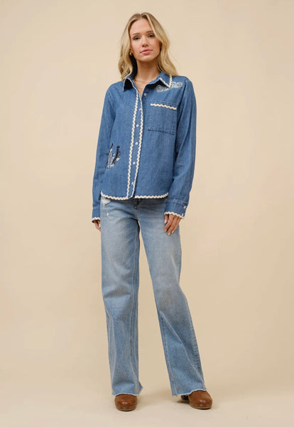 Ric Rac Western Denim Shirt