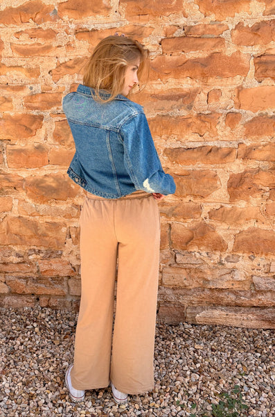 Taupe Studded Knit Pants