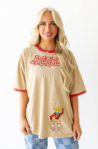 Red Rodeo Cowboy Tee