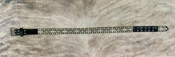 Stud & Cowhide Belt