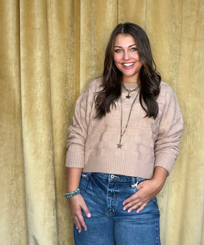 Checkerboard Sweater