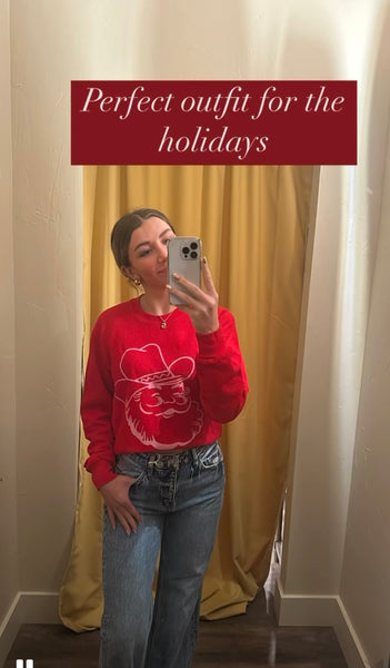 Santa Red Thermal Top