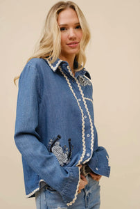 Ric Rac Western Denim Shirt