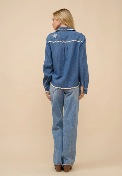 Ric Rac Western Denim Shirt