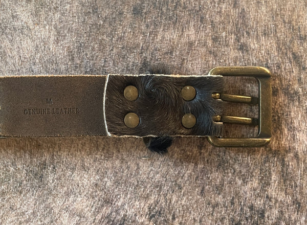 Stud & Cowhide Belt