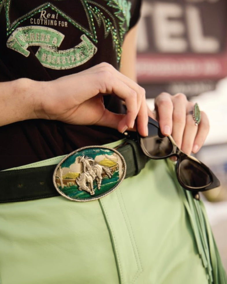 Enamel Vintage Buckles
