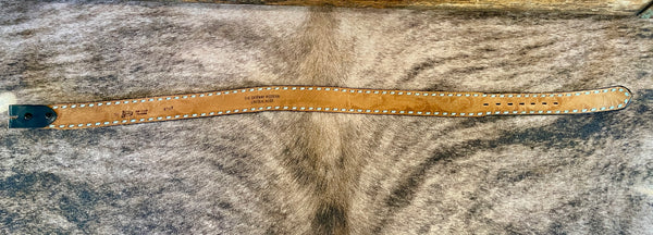 Vintage Leather Tooled Belt