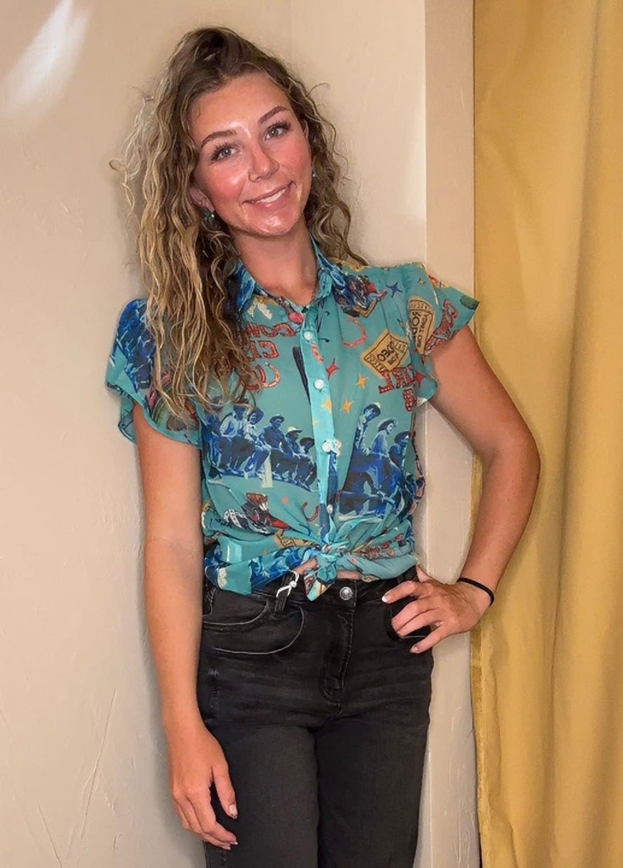 Cowgirl Club Blouse