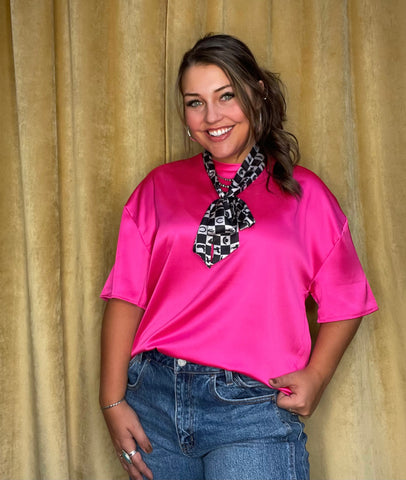 Barbie Pink Satin Blouse