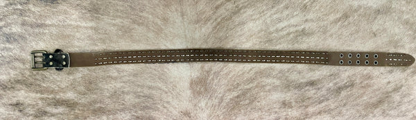 Stud & Cowhide Belt