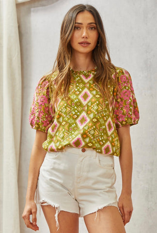 Kallie Embroidered Blouse