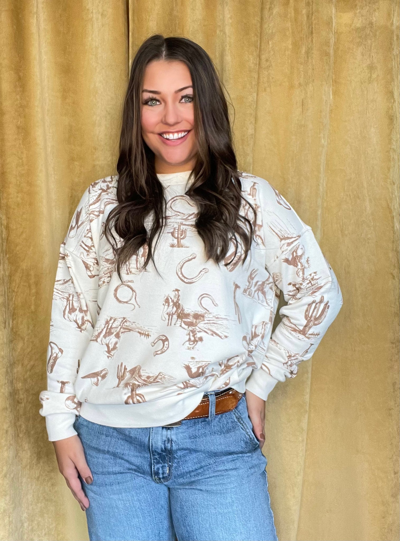 Warren Western Knit Top