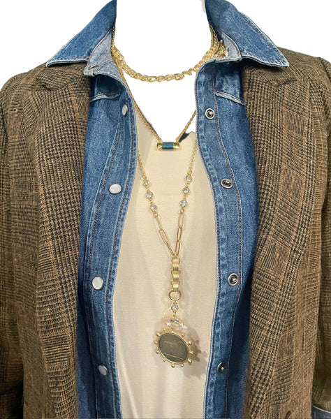Dylan Gold Charm Necklace