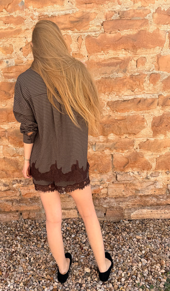 Brown Plaid Shirt