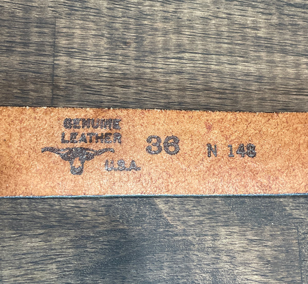 Vintage Tooled Belt