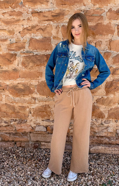 Taupe Studded Knit Pants