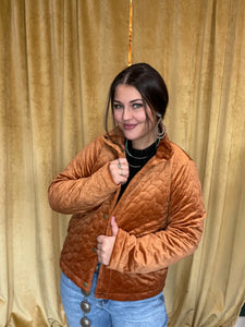 Velour Star Quilted Jacket