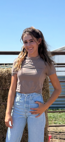 Pauly Latte Crop Top