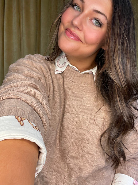 Checkerboard Sweater