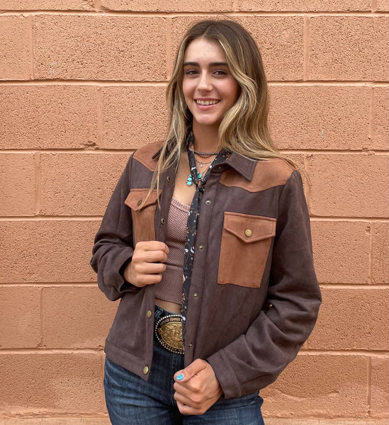 Tobie Faux Suede Jacket