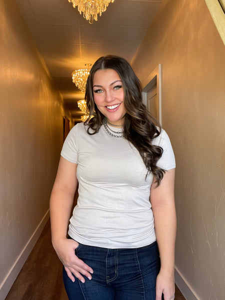 Soft Grey Crewneck Tee