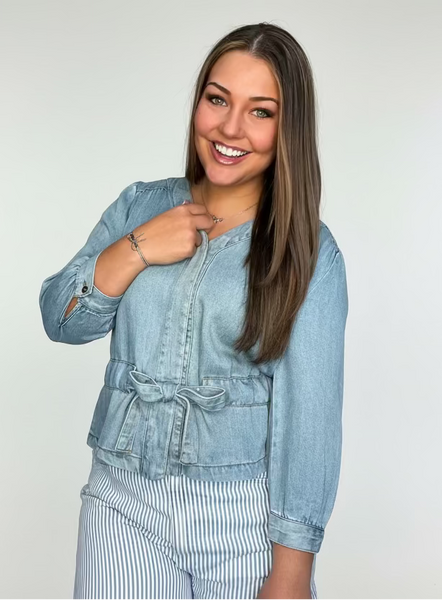 Hepburn Denim Top