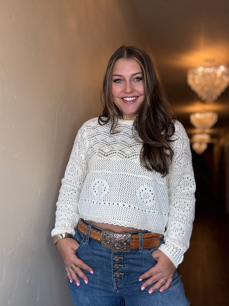 Ada Crochet Pullover Top