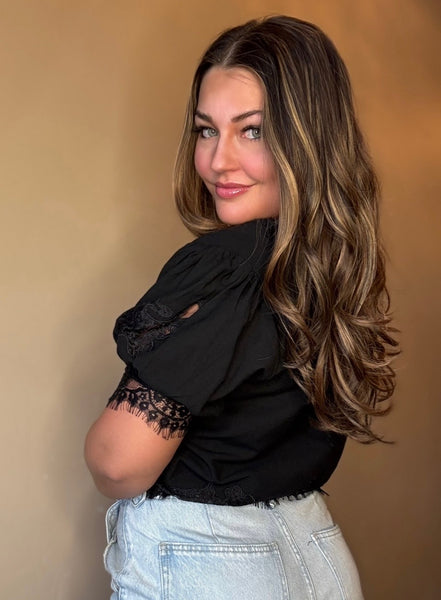 Marion Black Lace Blouse