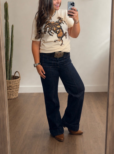 Brown Bronc Graphic Tee