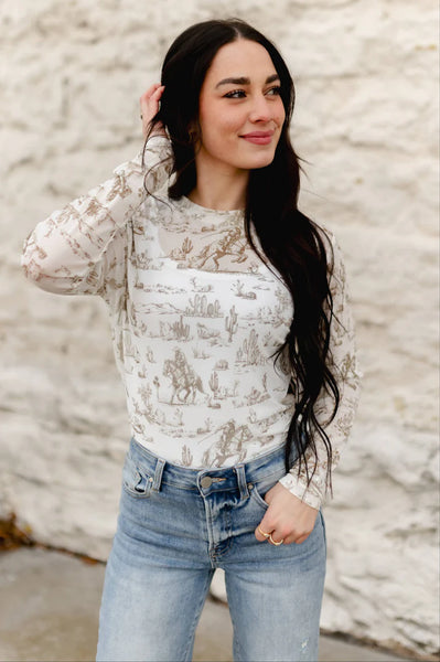 Ponderosa Cowboy Mesh Shirt