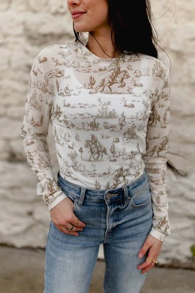 Ponderosa Cowboy Mesh Shirt