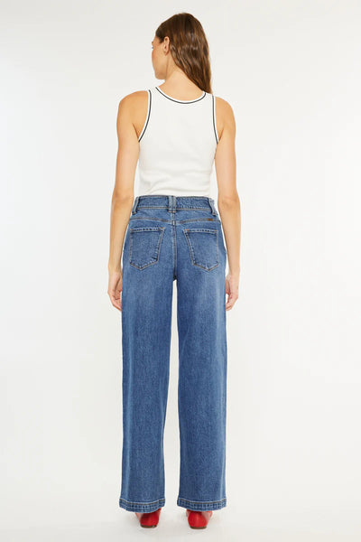 Kancan Button Front Jeans