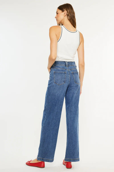 Kancan Button Front Jeans