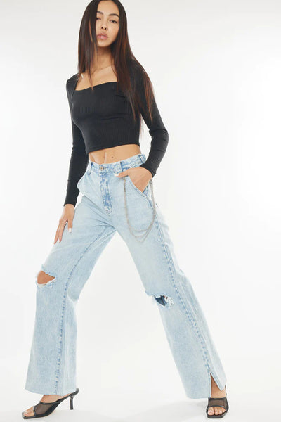 Kancan Gigi Ultra High Rise Flare Jeans