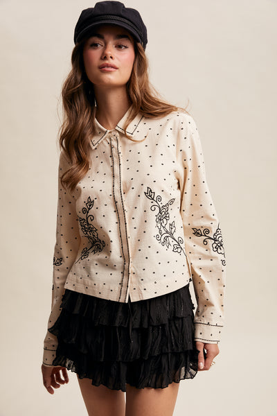 Macy Embroidered Blouse