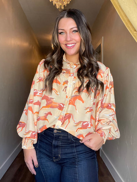 Rusty Pony Western Blouse