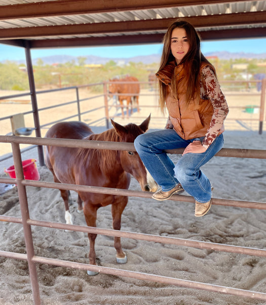 Carolyn Faux Leather Puff Vest