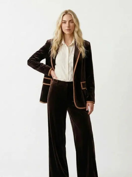 Cocoa Velvet Trousers