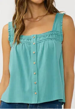 Dobie Pintuck Teal Tank