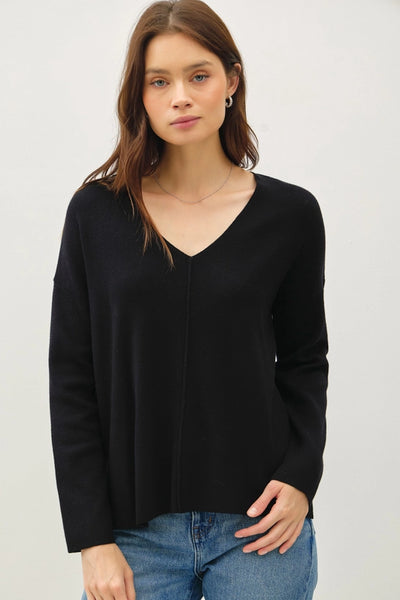 Black Relaxed Sweater