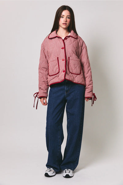 Annie Gingham Jacket