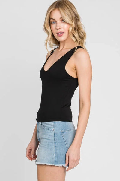 Black Double Layer Tank