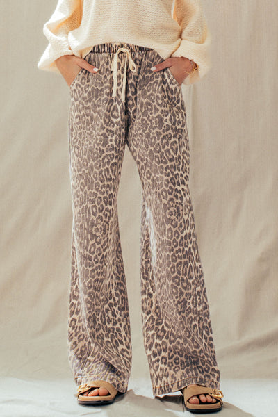 Cotton Leopard Pants
