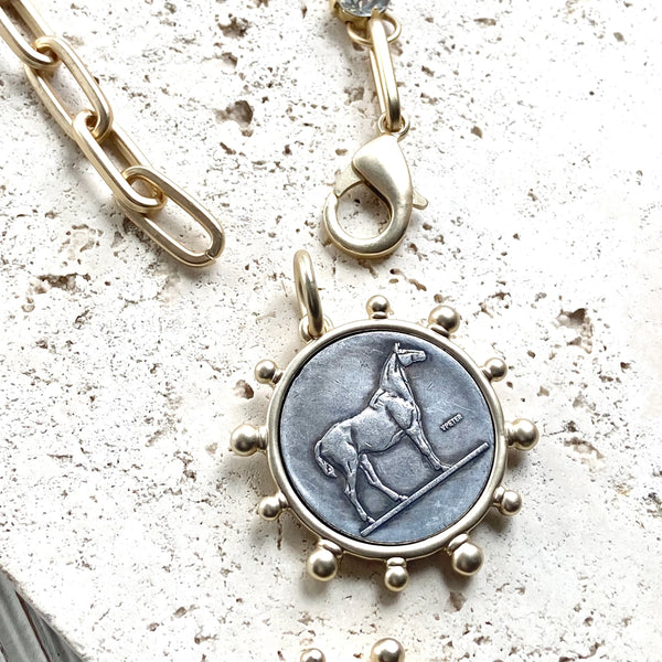 Reed Horse Coin Necklace