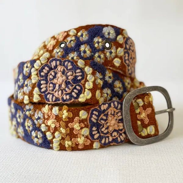 Embroidered Wool Belts