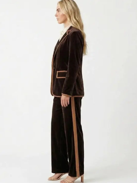 Cocoa Velvet Blazer