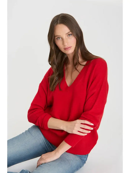 Nori Red Knit Sweater