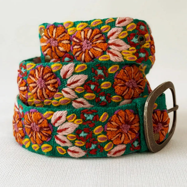 Embroidered Wool Belts