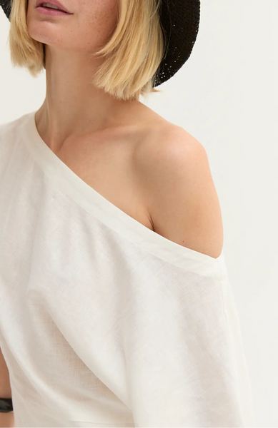 Elena Linen Blend Top
